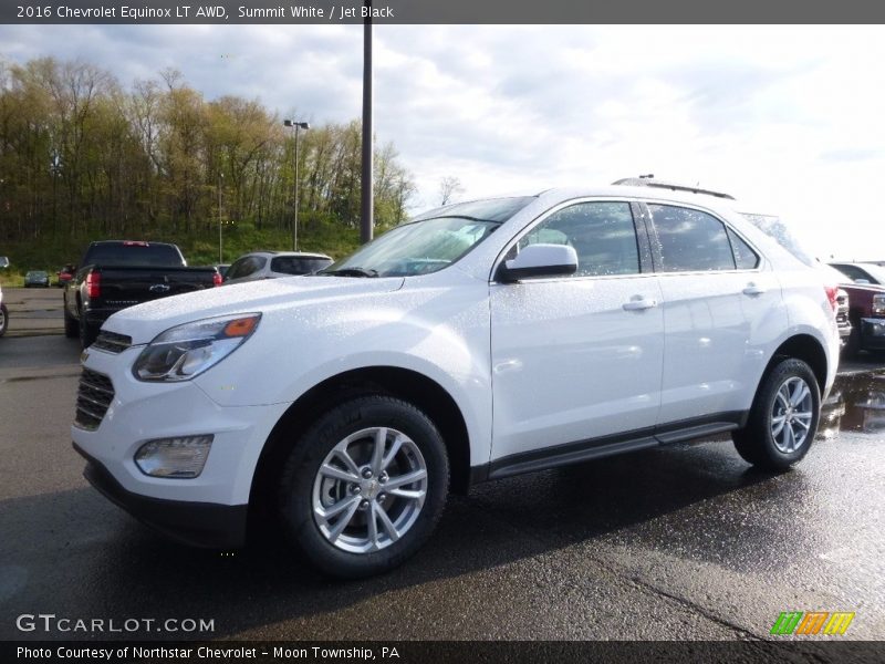 Summit White / Jet Black 2016 Chevrolet Equinox LT AWD