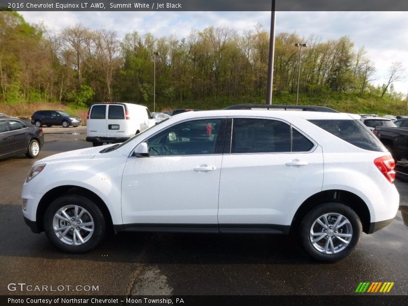 Summit White / Jet Black 2016 Chevrolet Equinox LT AWD
