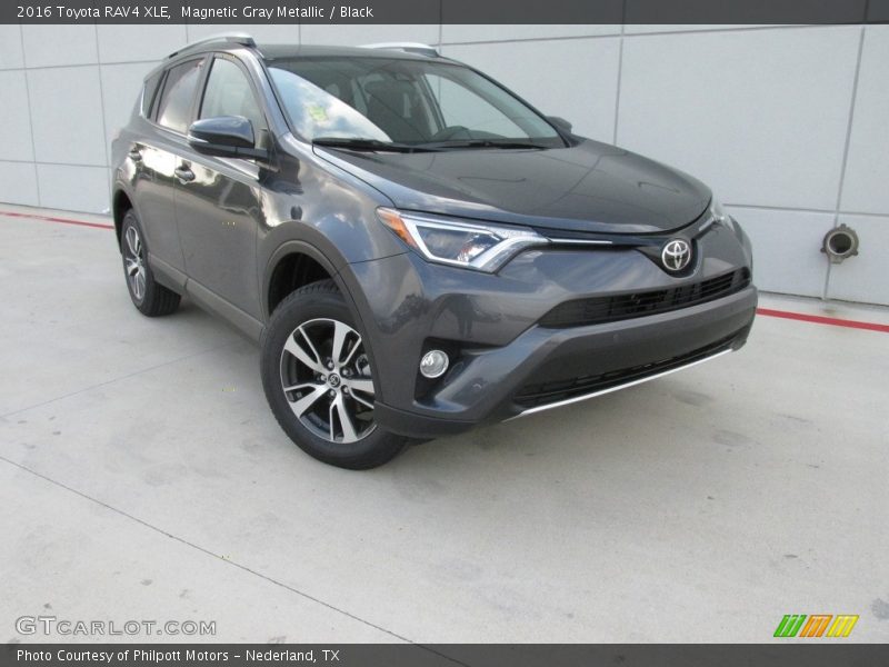Magnetic Gray Metallic / Black 2016 Toyota RAV4 XLE