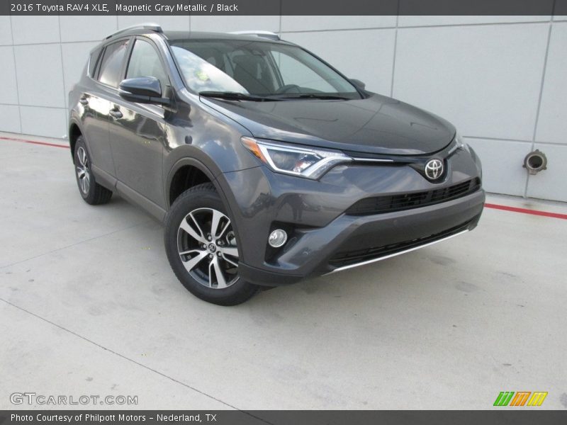 Magnetic Gray Metallic / Black 2016 Toyota RAV4 XLE