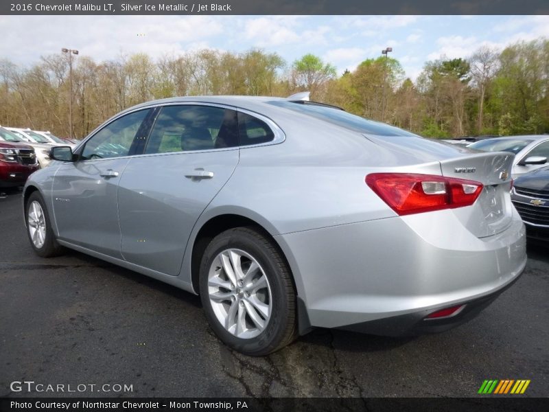 Silver Ice Metallic / Jet Black 2016 Chevrolet Malibu LT
