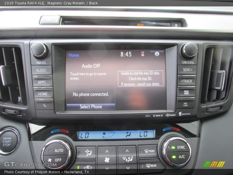 Magnetic Gray Metallic / Black 2016 Toyota RAV4 XLE