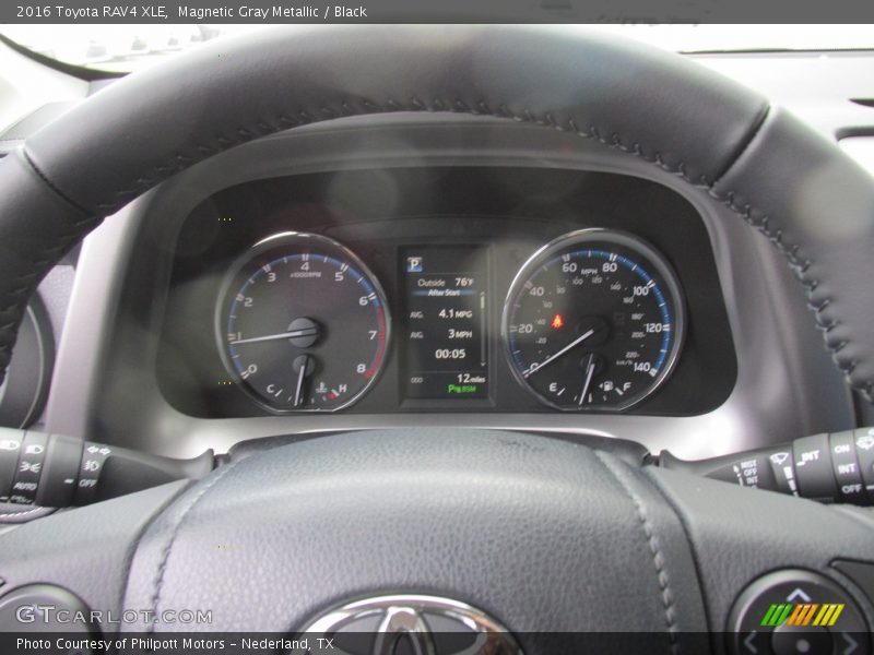 Magnetic Gray Metallic / Black 2016 Toyota RAV4 XLE