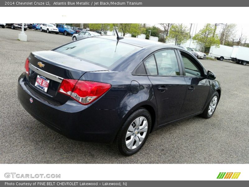 Atlantis Blue Metallic / Jet Black/Medium Titanium 2014 Chevrolet Cruze LS