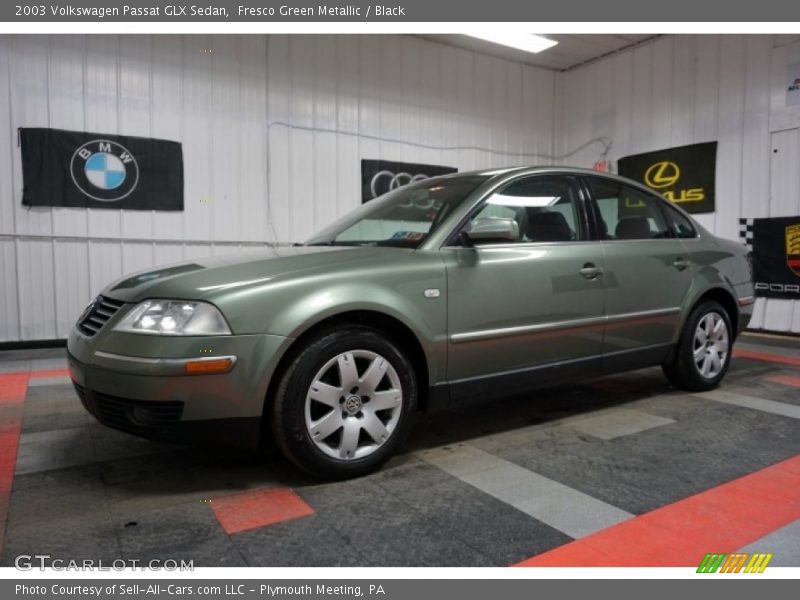 Fresco Green Metallic / Black 2003 Volkswagen Passat GLX Sedan