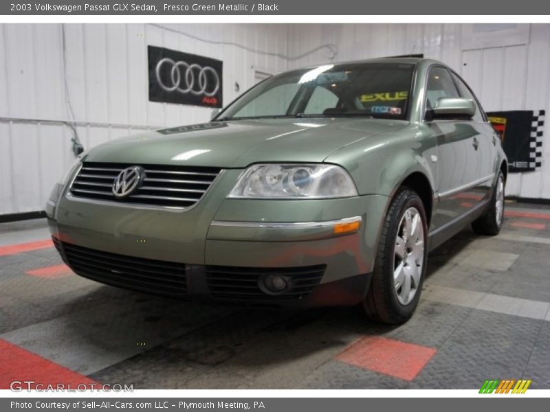 Fresco Green Metallic / Black 2003 Volkswagen Passat GLX Sedan