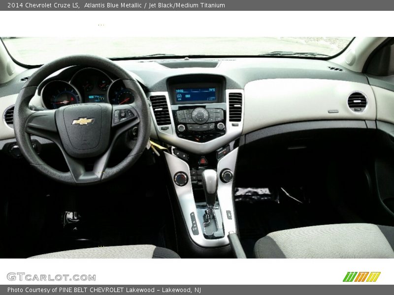 Atlantis Blue Metallic / Jet Black/Medium Titanium 2014 Chevrolet Cruze LS
