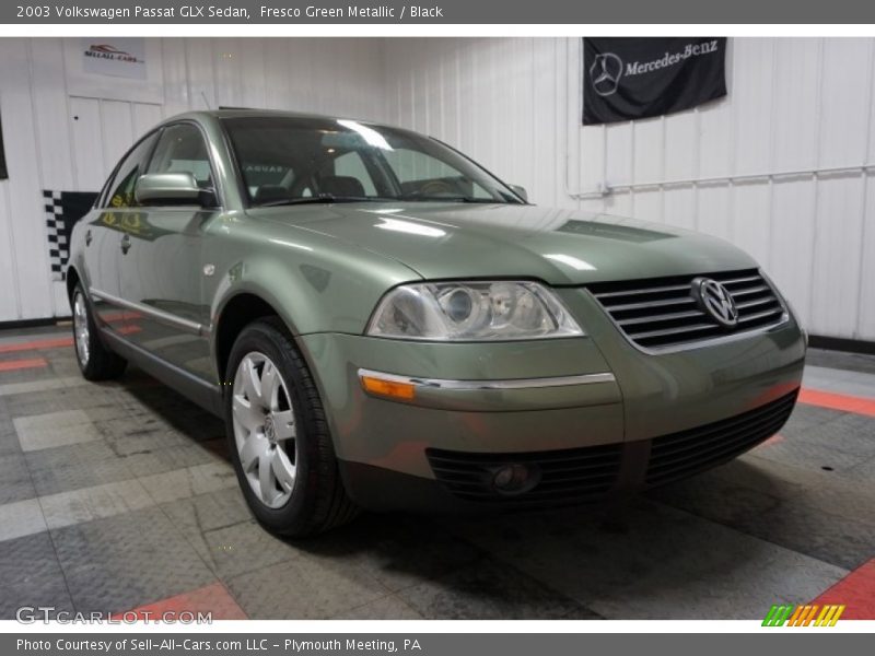 Fresco Green Metallic / Black 2003 Volkswagen Passat GLX Sedan