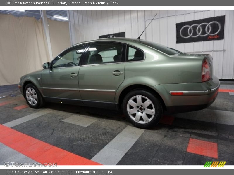 Fresco Green Metallic / Black 2003 Volkswagen Passat GLX Sedan