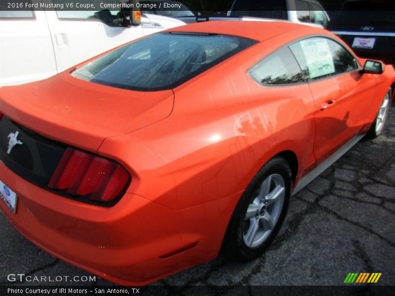 Competition Orange / Ebony 2016 Ford Mustang V6 Coupe