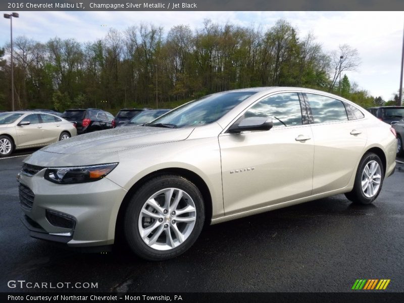 Champagne Silver Metallic / Jet Black 2016 Chevrolet Malibu LT