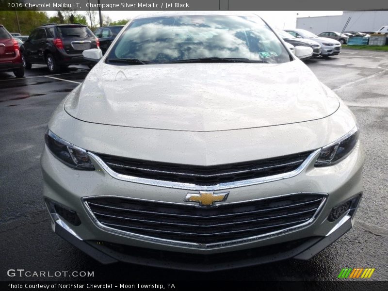 Champagne Silver Metallic / Jet Black 2016 Chevrolet Malibu LT