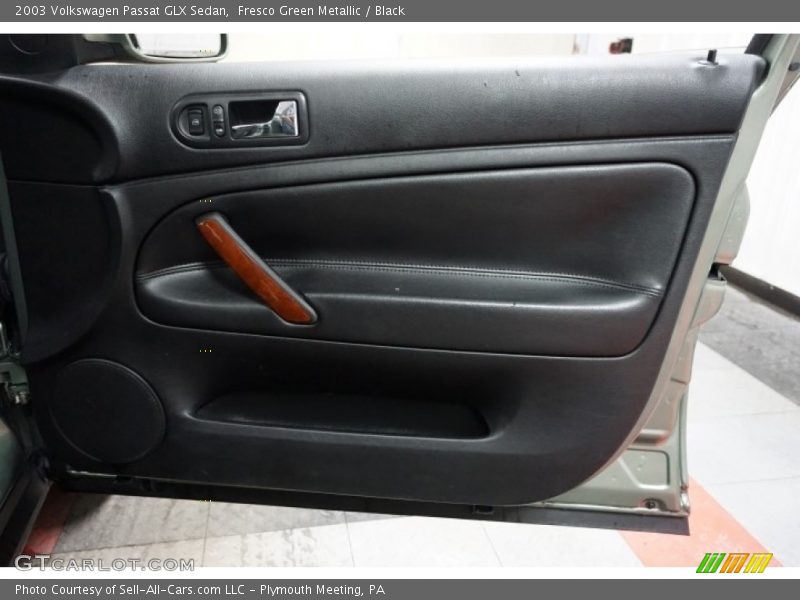 Fresco Green Metallic / Black 2003 Volkswagen Passat GLX Sedan