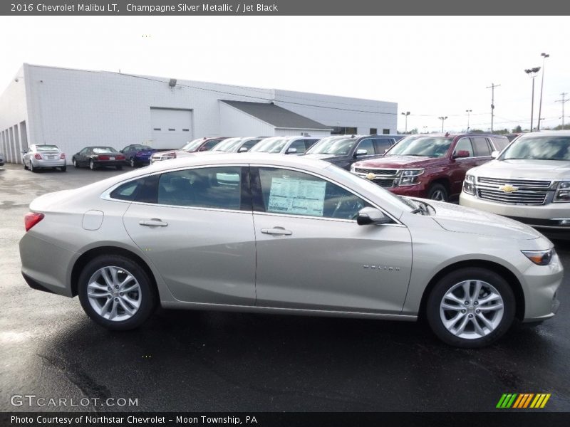 Champagne Silver Metallic / Jet Black 2016 Chevrolet Malibu LT
