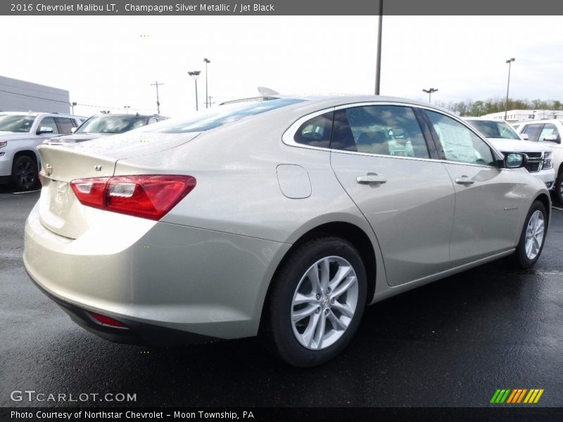 Champagne Silver Metallic / Jet Black 2016 Chevrolet Malibu LT