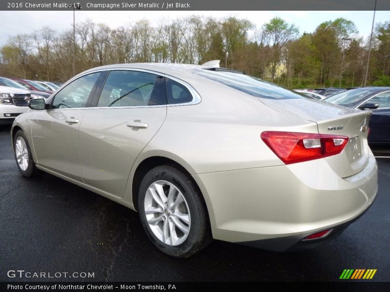 Champagne Silver Metallic / Jet Black 2016 Chevrolet Malibu LT
