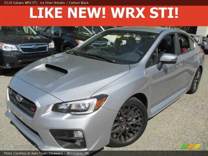 Ice Silver Metallic / Carbon Black 2016 Subaru WRX STI