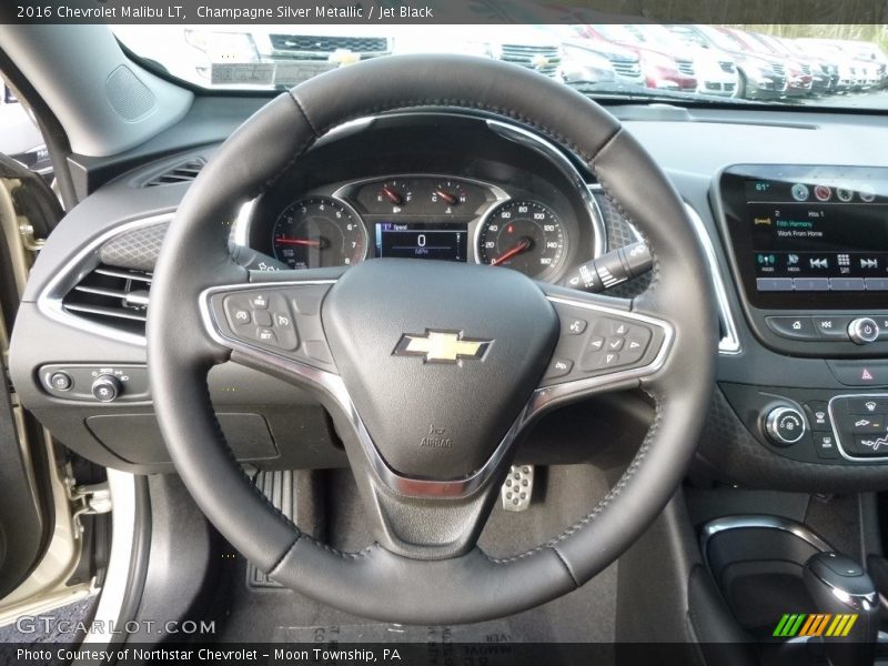 Champagne Silver Metallic / Jet Black 2016 Chevrolet Malibu LT