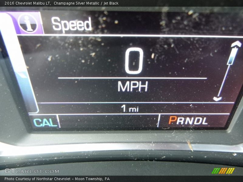 Champagne Silver Metallic / Jet Black 2016 Chevrolet Malibu LT