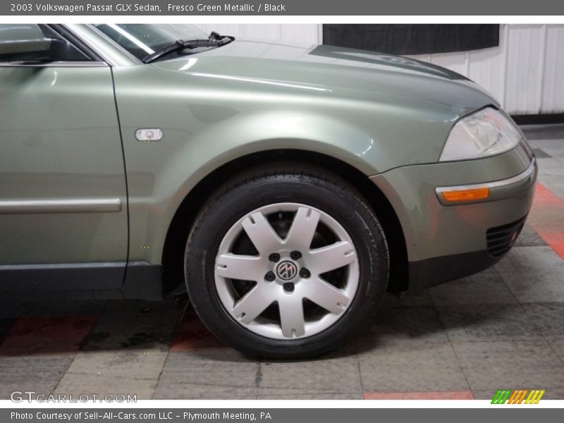 Fresco Green Metallic / Black 2003 Volkswagen Passat GLX Sedan