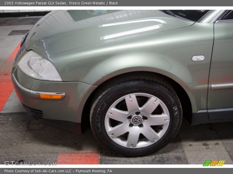 Fresco Green Metallic / Black 2003 Volkswagen Passat GLX Sedan