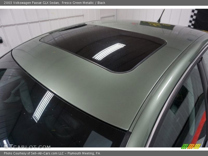 Fresco Green Metallic / Black 2003 Volkswagen Passat GLX Sedan