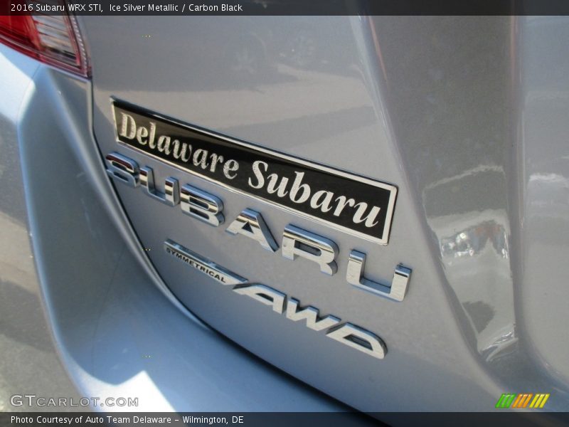 Ice Silver Metallic / Carbon Black 2016 Subaru WRX STI