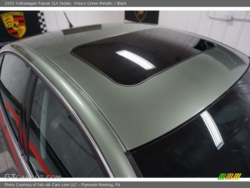 Fresco Green Metallic / Black 2003 Volkswagen Passat GLX Sedan
