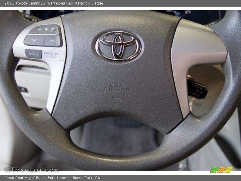 Barcelona Red Metallic / Bisque 2011 Toyota Camry LE