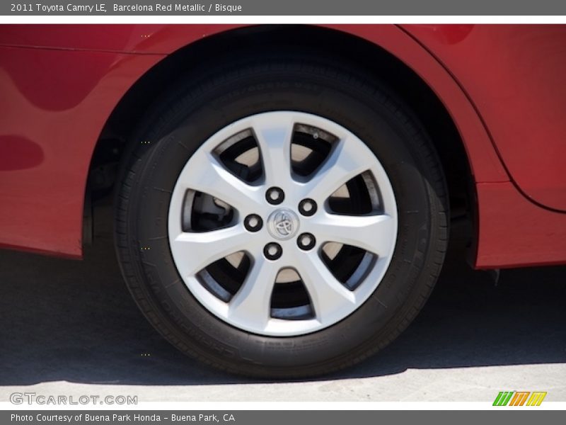 Barcelona Red Metallic / Bisque 2011 Toyota Camry LE