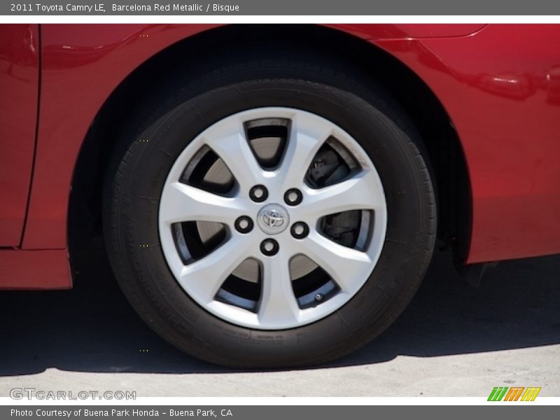 Barcelona Red Metallic / Bisque 2011 Toyota Camry LE