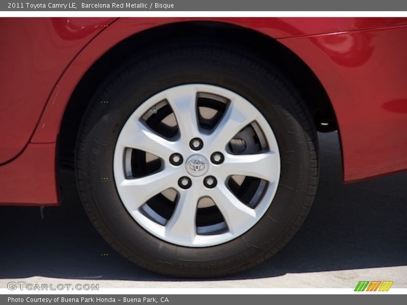 Barcelona Red Metallic / Bisque 2011 Toyota Camry LE
