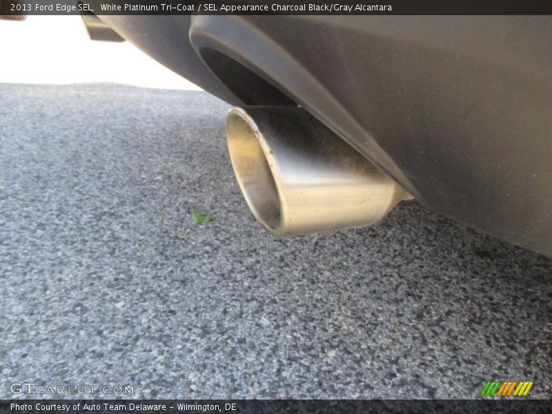 White Platinum Tri-Coat / SEL Appearance Charcoal Black/Gray Alcantara 2013 Ford Edge SEL