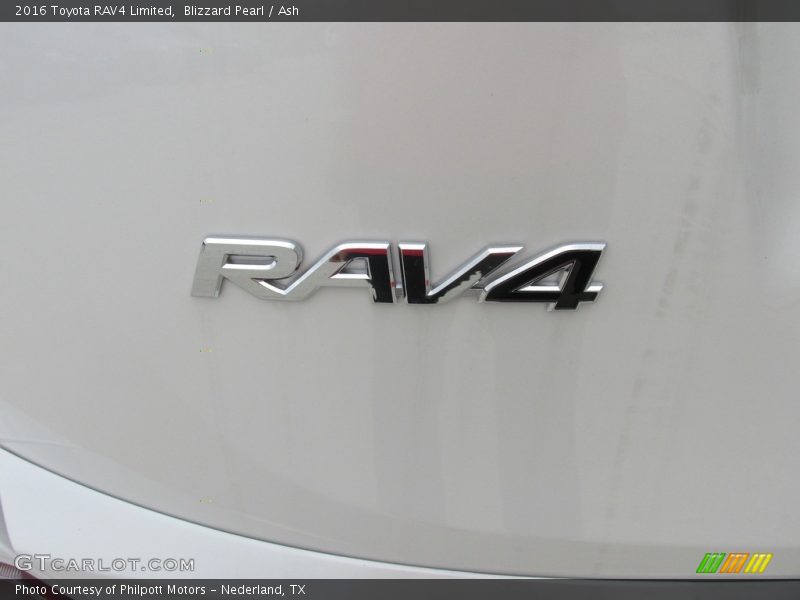Blizzard Pearl / Ash 2016 Toyota RAV4 Limited