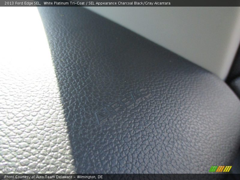 White Platinum Tri-Coat / SEL Appearance Charcoal Black/Gray Alcantara 2013 Ford Edge SEL