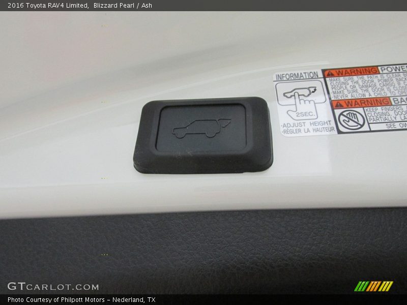 Blizzard Pearl / Ash 2016 Toyota RAV4 Limited