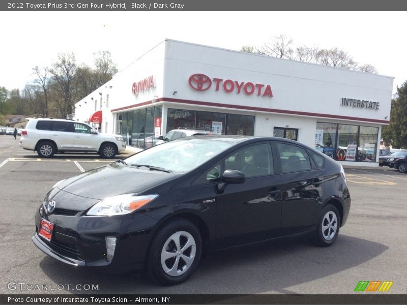 Black / Dark Gray 2012 Toyota Prius 3rd Gen Four Hybrid