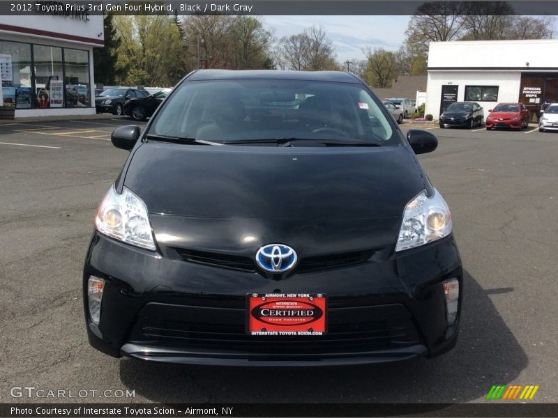 Black / Dark Gray 2012 Toyota Prius 3rd Gen Four Hybrid