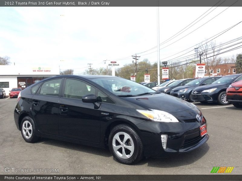 Black / Dark Gray 2012 Toyota Prius 3rd Gen Four Hybrid
