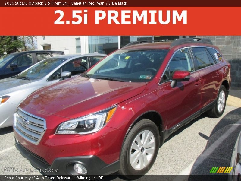 Venetian Red Pearl / Slate Black 2016 Subaru Outback 2.5i Premium