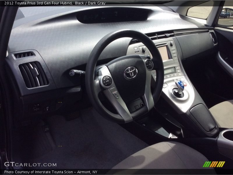 Black / Dark Gray 2012 Toyota Prius 3rd Gen Four Hybrid