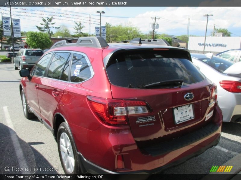 Venetian Red Pearl / Slate Black 2016 Subaru Outback 2.5i Premium