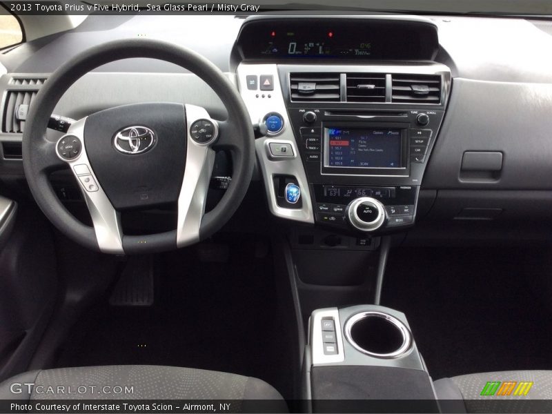 Sea Glass Pearl / Misty Gray 2013 Toyota Prius v Five Hybrid