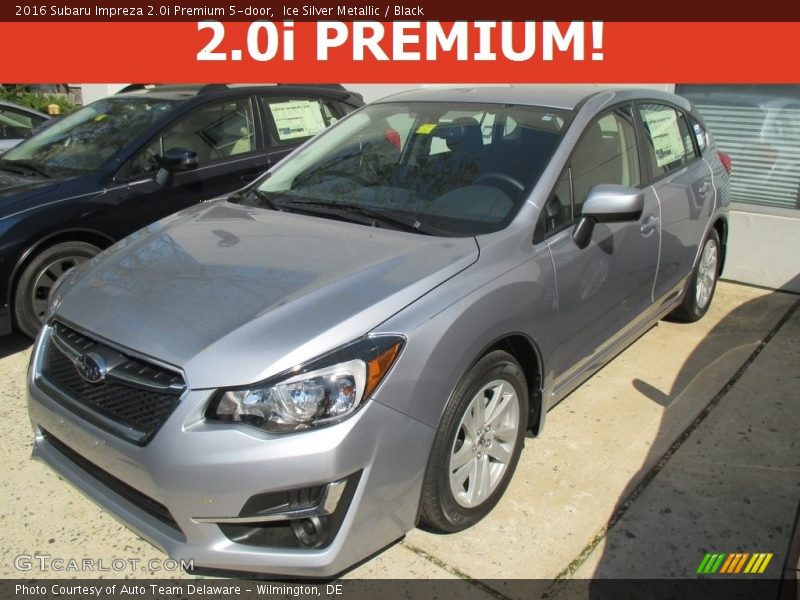 Ice Silver Metallic / Black 2016 Subaru Impreza 2.0i Premium 5-door
