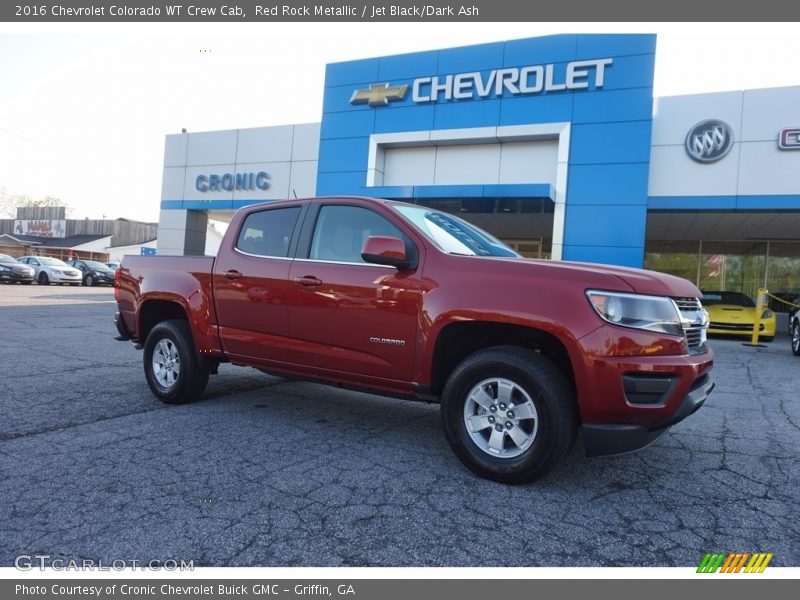 Red Rock Metallic / Jet Black/Dark Ash 2016 Chevrolet Colorado WT Crew Cab