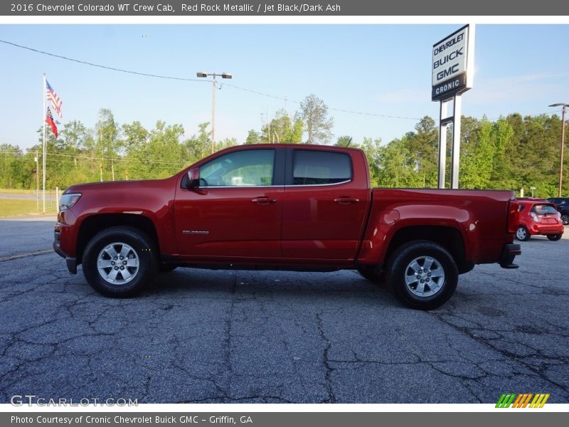 Red Rock Metallic / Jet Black/Dark Ash 2016 Chevrolet Colorado WT Crew Cab