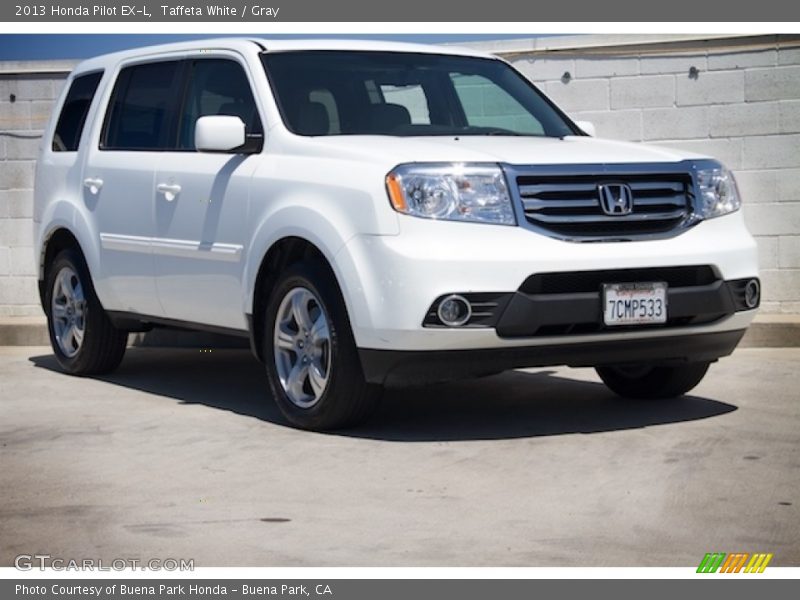 Taffeta White / Gray 2013 Honda Pilot EX-L