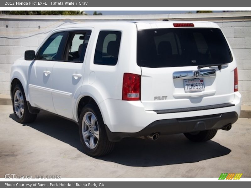 Taffeta White / Gray 2013 Honda Pilot EX-L