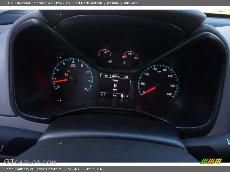 Red Rock Metallic / Jet Black/Dark Ash 2016 Chevrolet Colorado WT Crew Cab