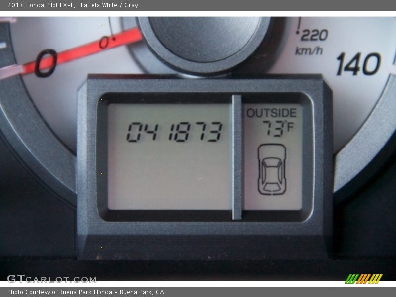 Taffeta White / Gray 2013 Honda Pilot EX-L